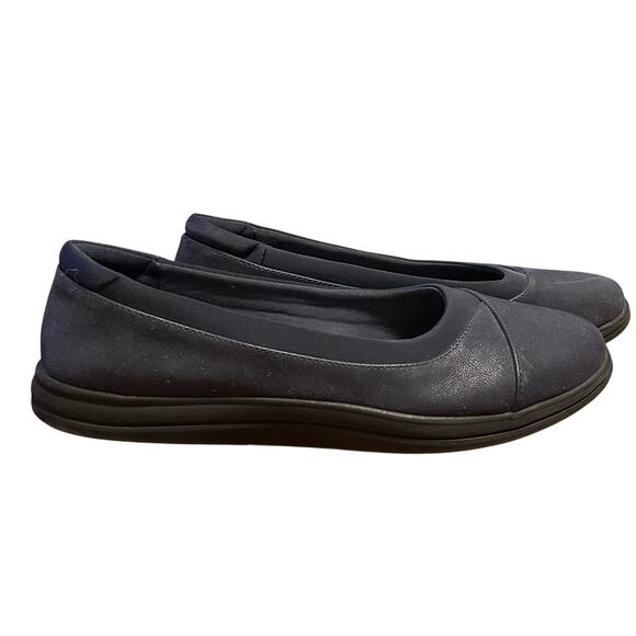 Clarks cloudsteppers Women's Breeze Ayla Navy blue flats size 9 - Picture 2 of 4